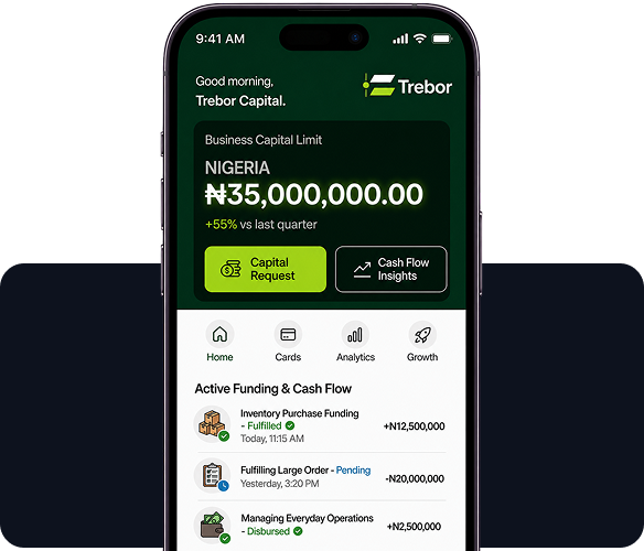 Trebor Flow app screen