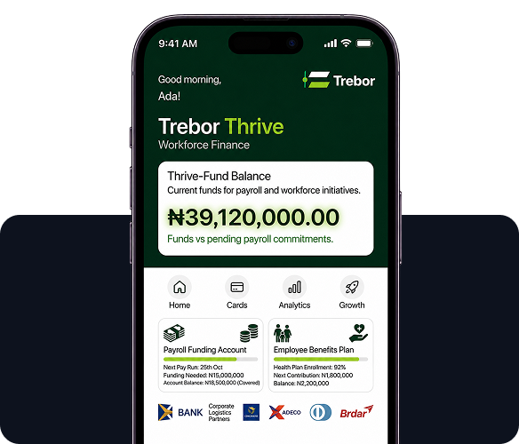 Trebor Thrive app screen