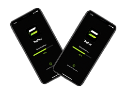 Trebor app on two phones